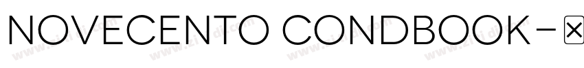Novecento CondBook字体转换